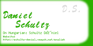 daniel schultz business card